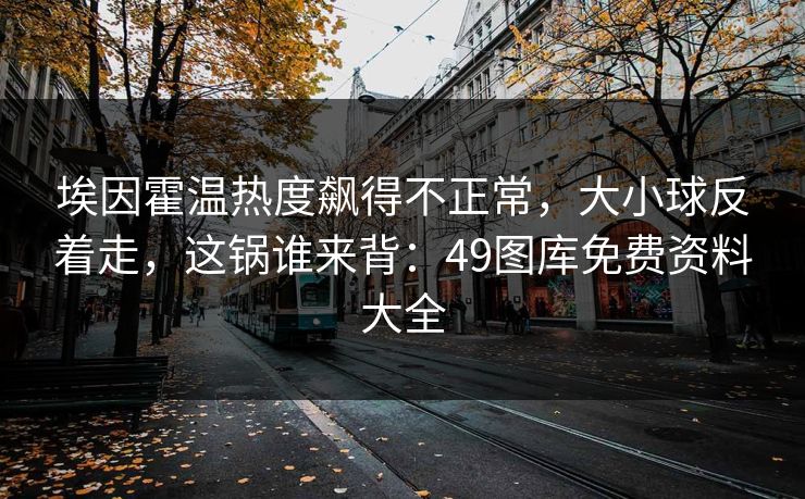 埃因霍温热度飙得不正常，大小球反着走，这锅谁来背：49图库免费资料大全